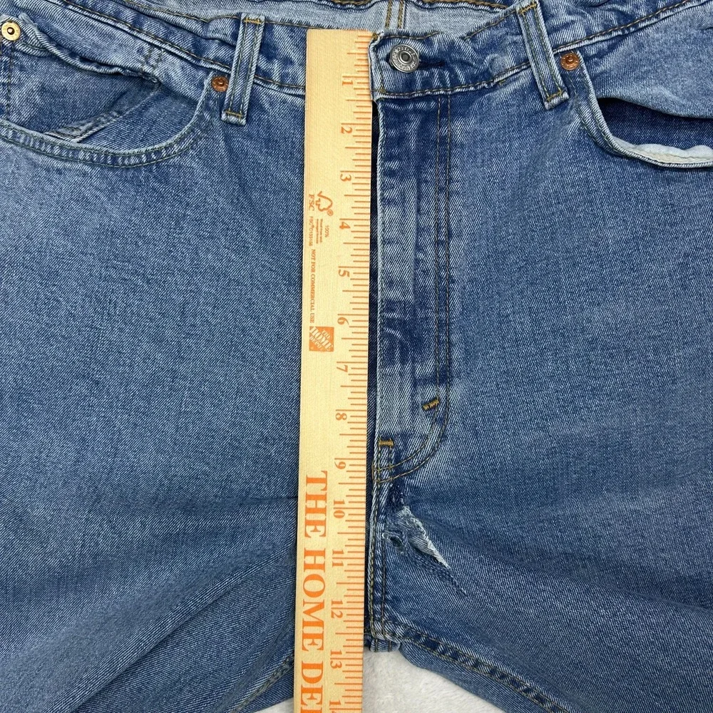 Levi's 550 Jeans Men Blue Denim Pockets Classic Straight Zip Fly 35X29.5 - Flaws